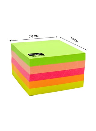 Sticky Notes 76mmx76mm 500 Sheets Self Adhesive Sticky Pads for Office, School, Home & Study Notepads for Planner, Reminder, To-Do List Writable Paper Notes in 5 Colour - view 3